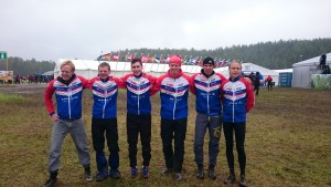 Lag 3 från vänster: Linus Bohman, Mattias Karlsson, Matjaz Stanfel, Stefan Jonsson, Lars Åkerman, Martin Nilsson (Håkan Eriksson saknas)